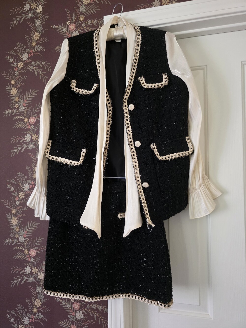 Timeless Tweed Skirt Suit